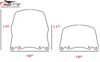 T-REX Windschild Honda Rebel 1100T